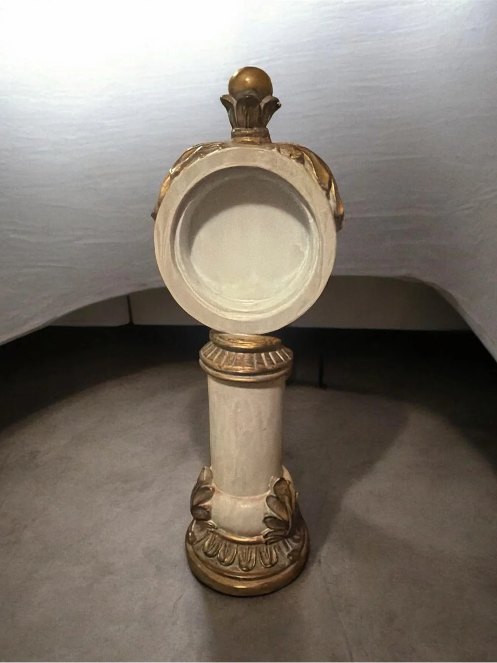 Decorative Cream and Gold Table Accent Column - Home Dining